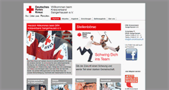 Desktop Screenshot of drk-sangerhausen.de